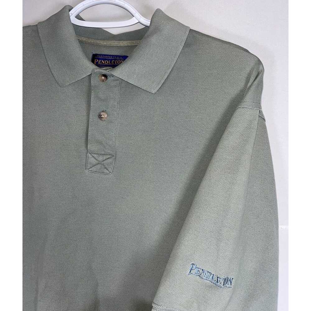 Pendleton Genuine Men’s Polo Shirt 100% Cotton Light Green Size Medium T-Shirt